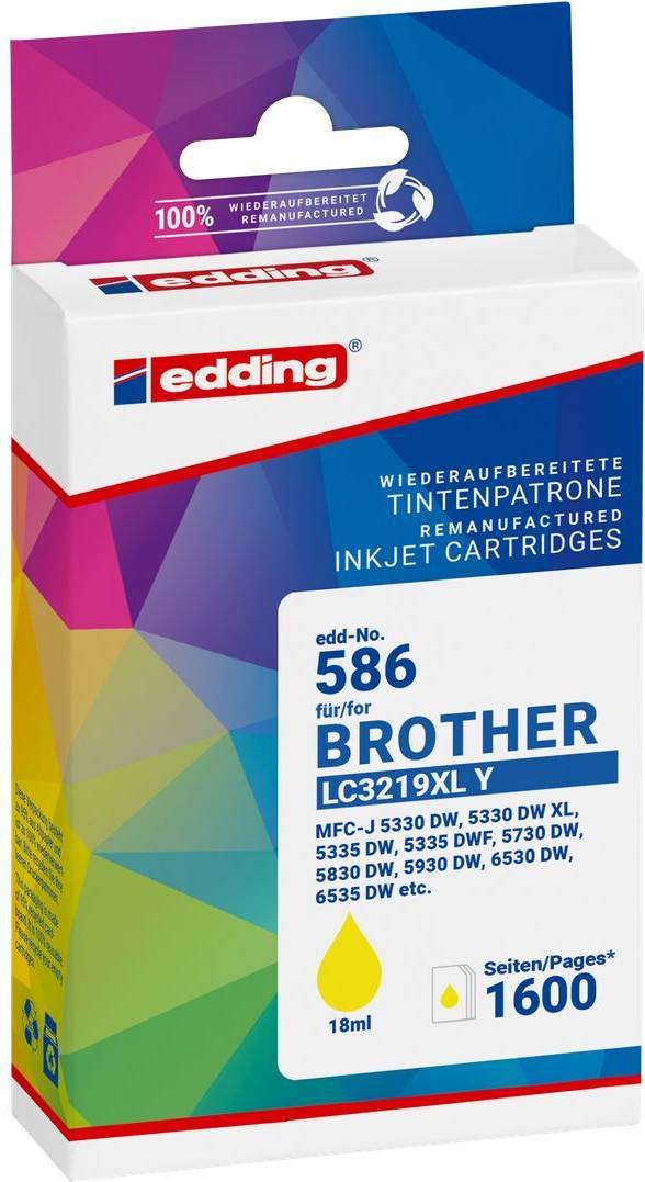 Edding Ink Replaced Brother - Yellow