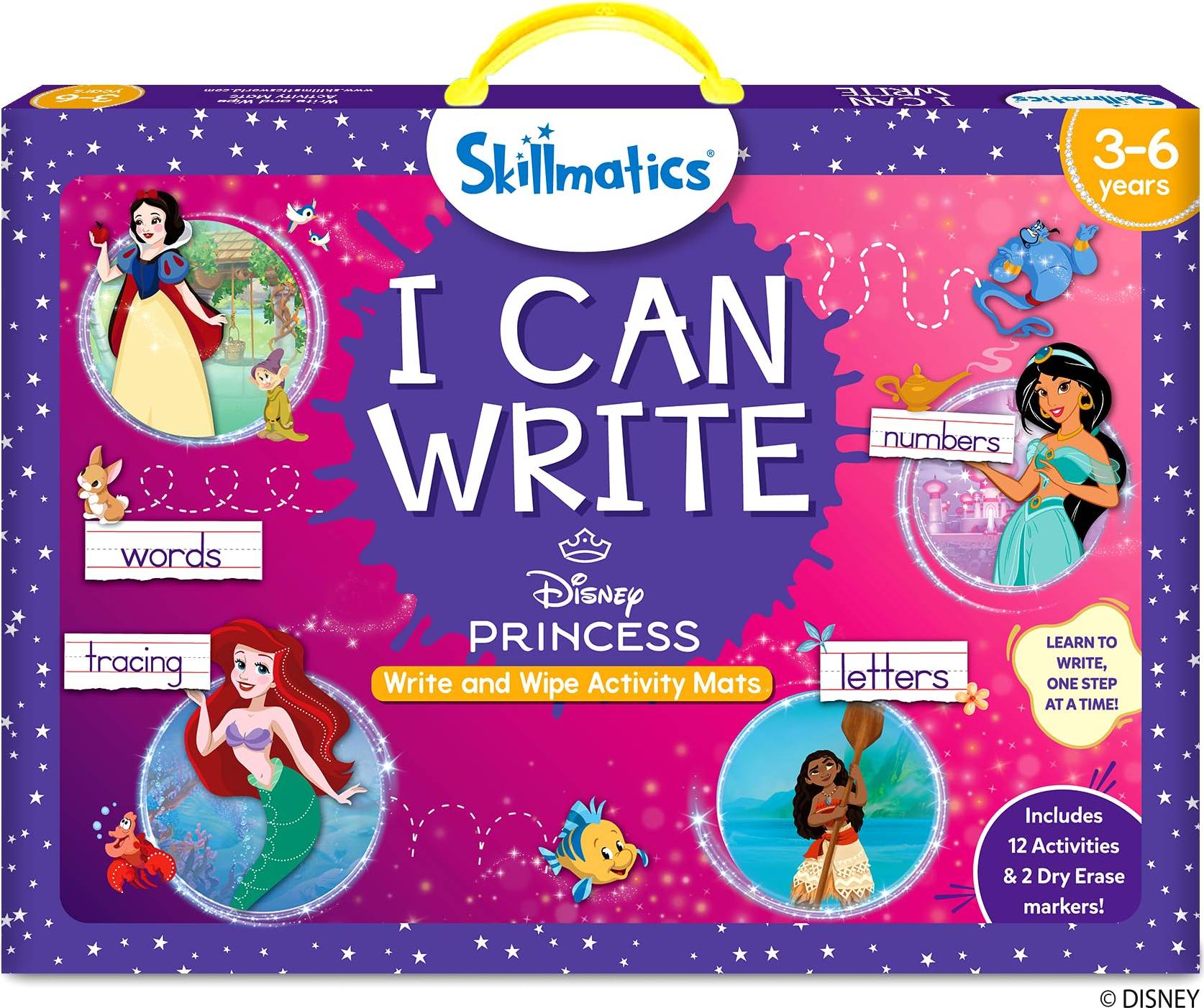 Skillmatics I Can Write Disney Princess Reusable Learning Activities