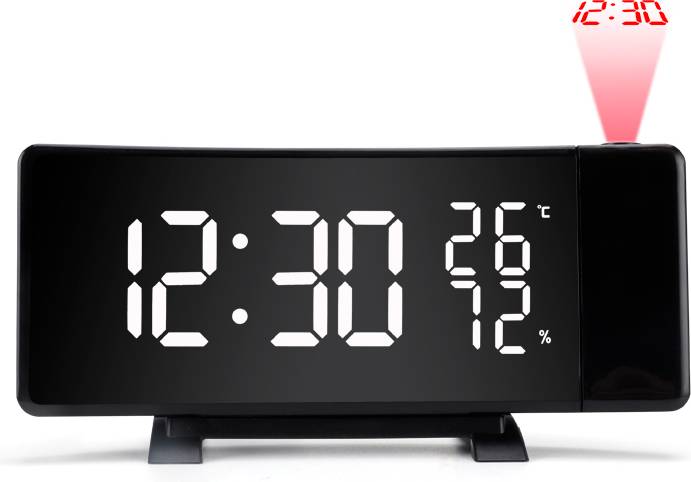 INF Multifunctional LED Projection Alarm Clock