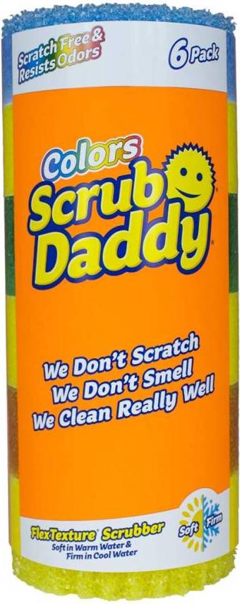 Scrubber Scrub Daddy Colors FlexTexture Scrubber 6-pack