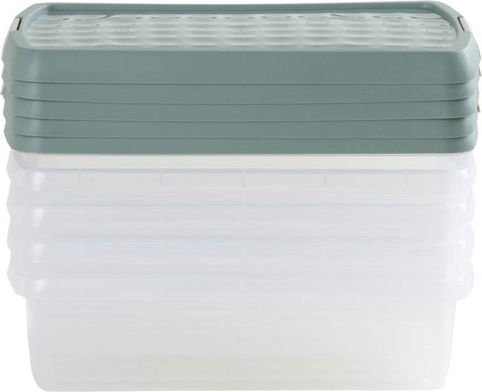 Wham Rectangular Plastic 5x 7L Storage Box