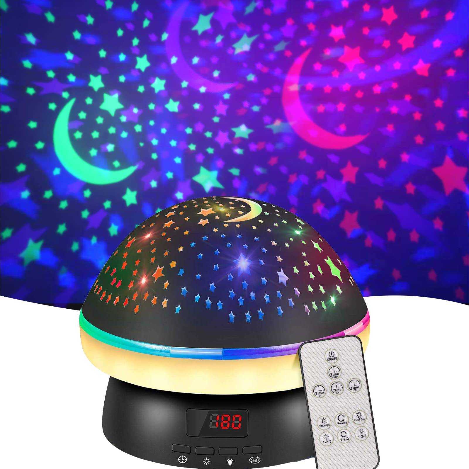 Star projector Timer Star Projector with Remote Control Night Light