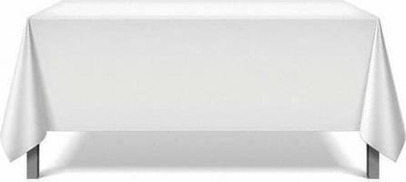 Pro-Source Color Width 72 Length Tablecloth White