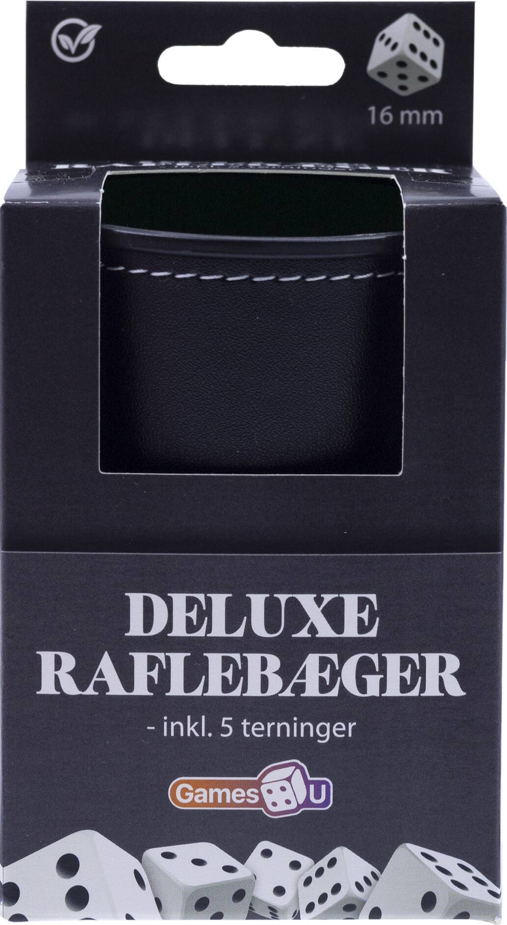Deluxe Raflebæger 5 Terninger