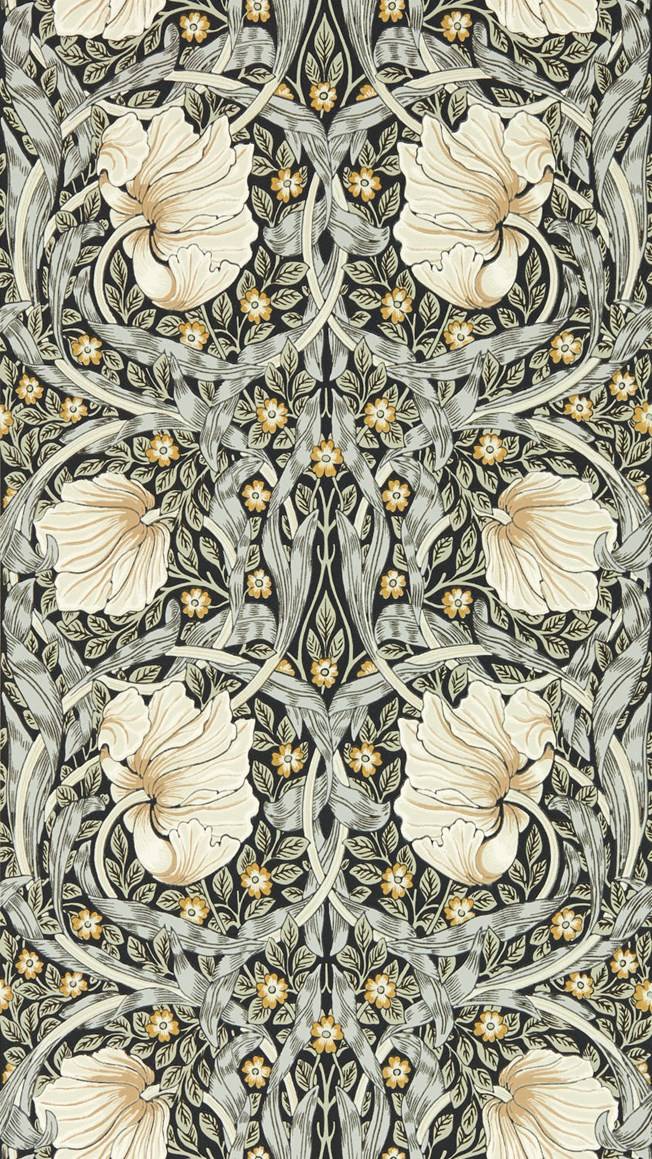 Tapet morris pimpernel Morris & Co Pimpernel Ink Sage Tapet