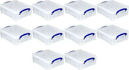 Stackable 8.1L Plastic Container Bin 10 Pack