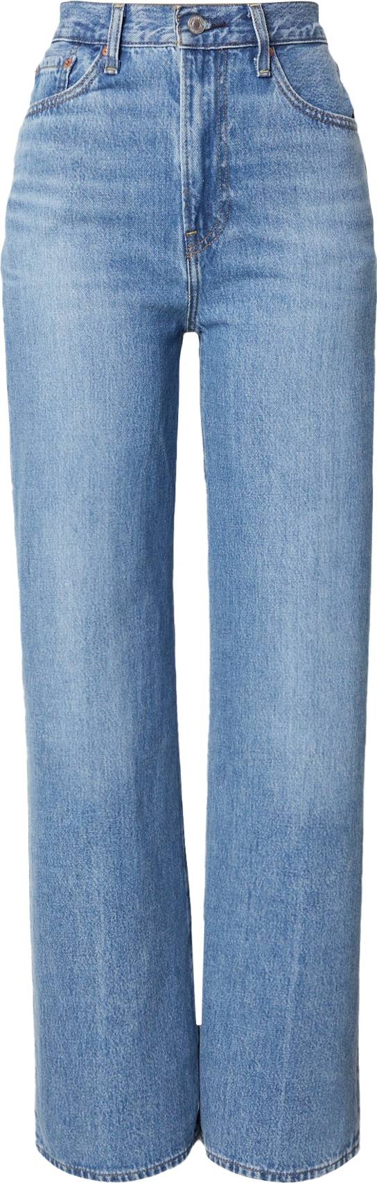 Levi's Ribcage High Rise Wide Leg Jeans - Light Wash Blue