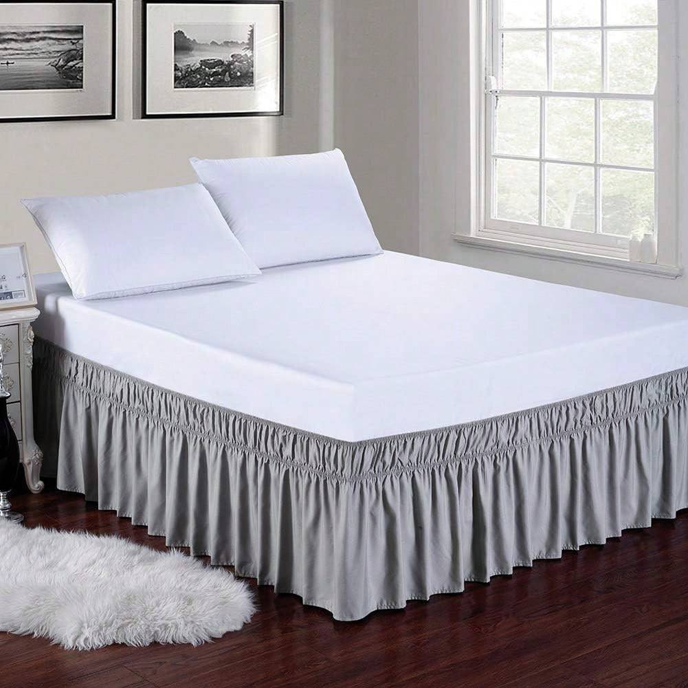 Shein Elastic Bed Ruffle 15 Inch Microfiber Valance Sheet
