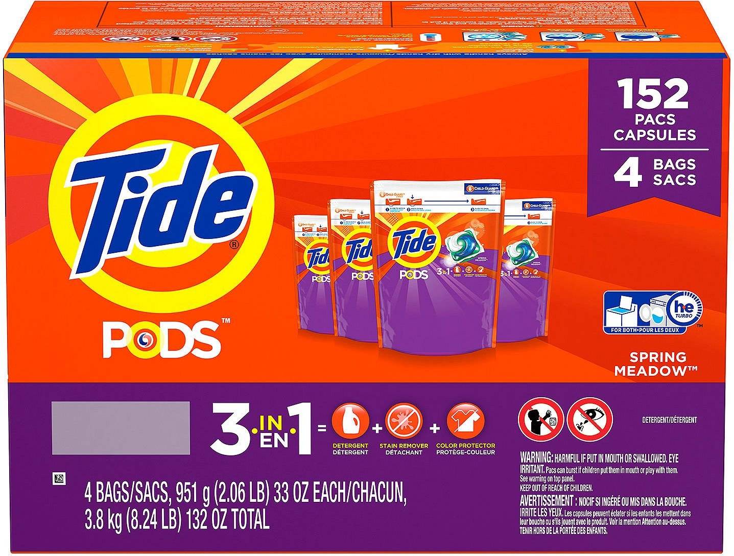 Tide pods Tide Spring Meadow Pods 152 Count