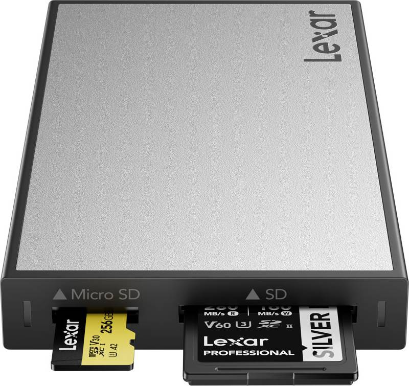 LEXAR Professional Workflow SD MicroSD UHS-II Card Reader