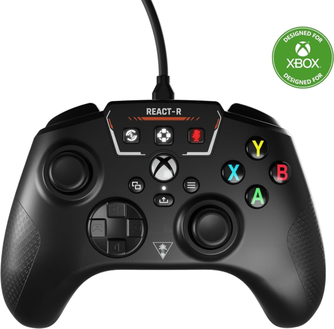 Turtle Beach React-R Wired Game Controller Black