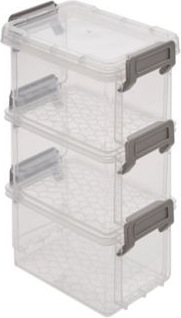 Simplify Stackable Boxes 4 Pack 4.8 In L X 3.23 In W X 7.28 In H Storage Box 3pcs