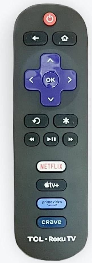 Tcl tv remote TCL Roku TV Remote Control Black
