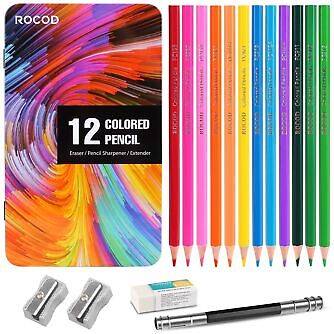 Roco ROCOD 12-Color Colored Pencils