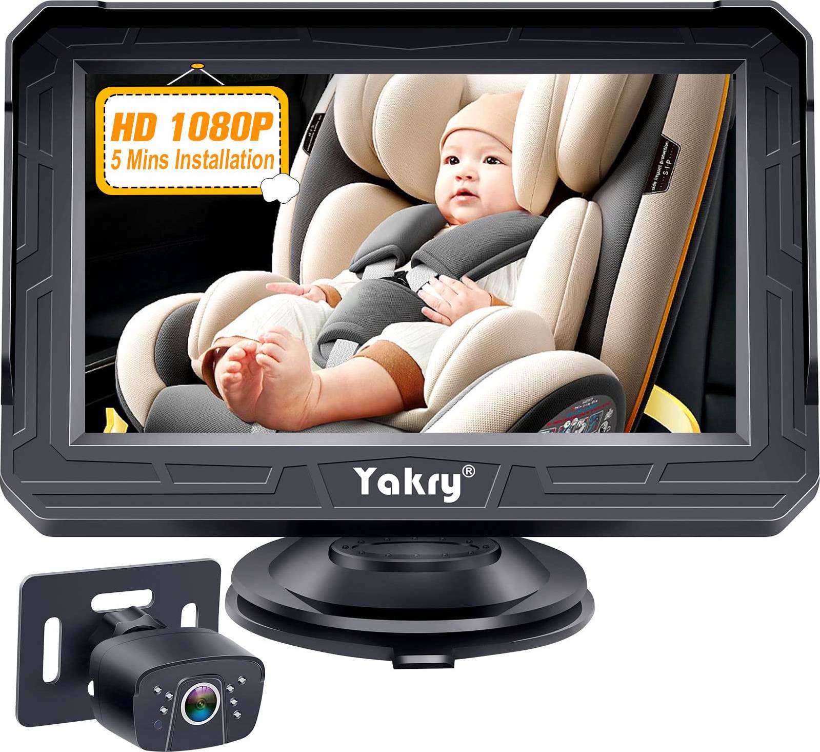 Camera 360° Yakry Baby Car Camera 360° Rotation USB