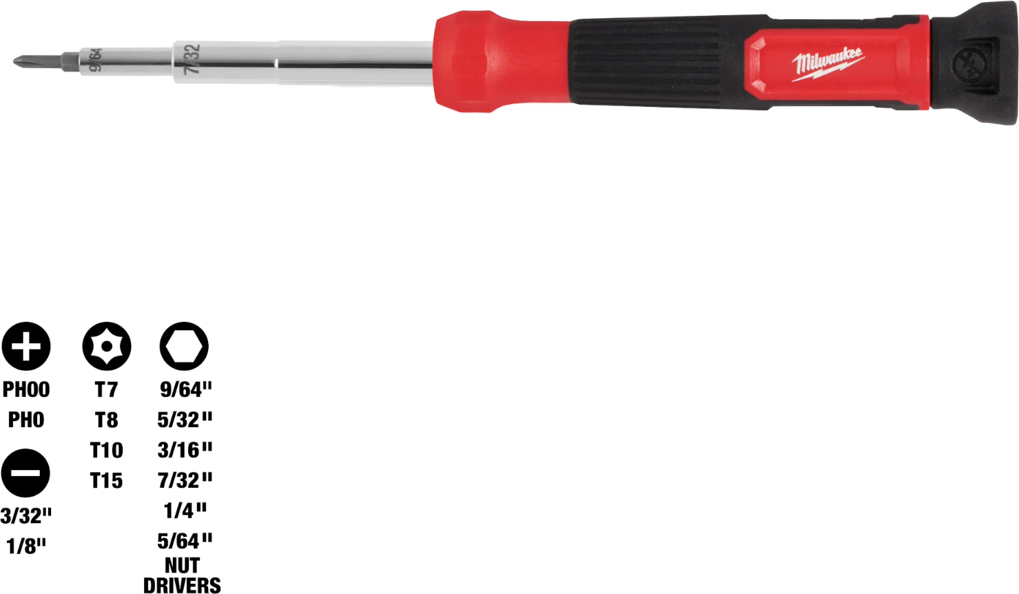 Milwaukee 14-in-1 Precision Multi-Bit Bit Screwdriver
