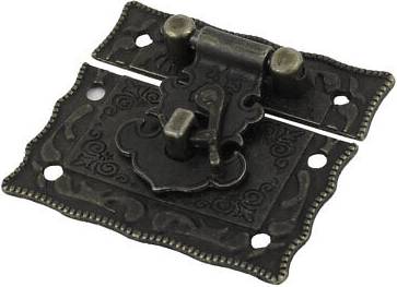 Uxcell Rectangular Decorative Metal Hasp Pad Lock