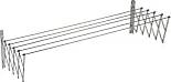 Tendedero Extensible Inox - 160 cm