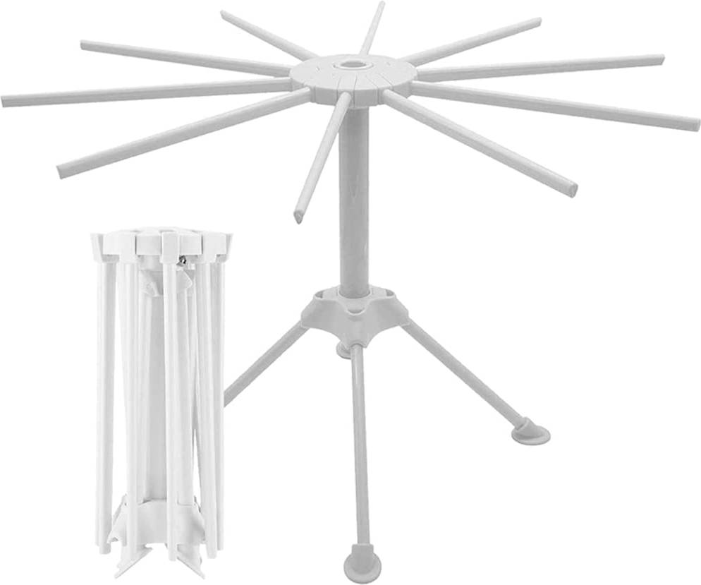 Copper kitchen handles Bugucat Collapsible Drying Rack with 10 Bar Handles Pasta Ladle