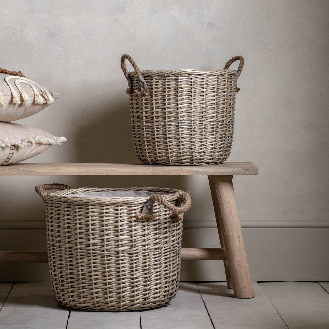 Gallery Direct Wicker Linen Box Grey