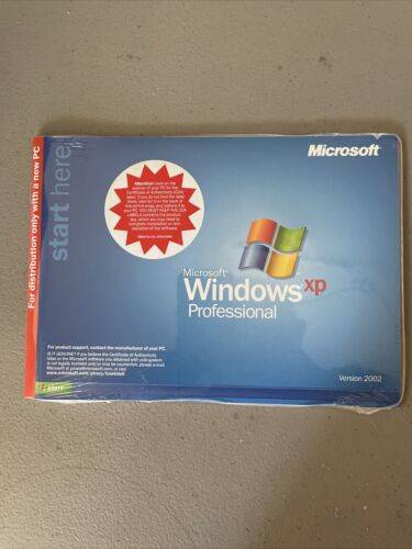 Microsoft Windows XP Professional Version 2002 Software Sealed