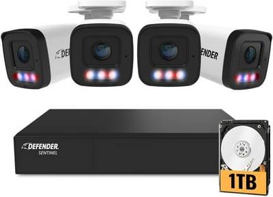 Security camera Defender Defender Sentinel 4K Wired PoE Security Camera System