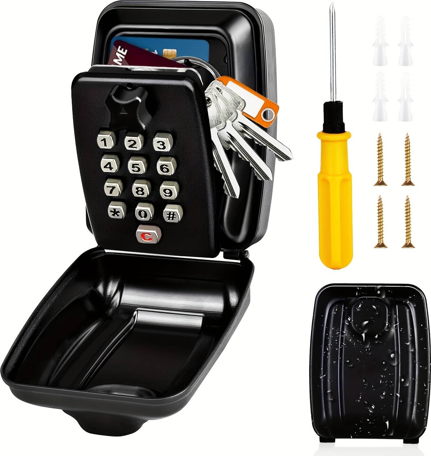 Temu Large Outdoor Digital Code Key Box