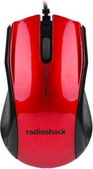 RadioShack Wired Design Mouse Red Color