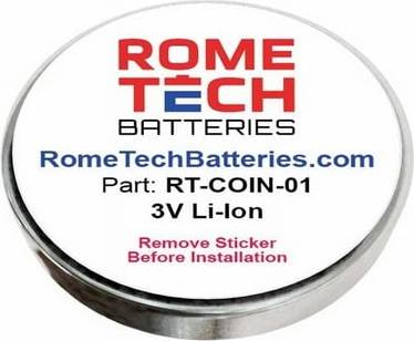 Rome Tech RTC CMOS Battery for Dell Alienware 17