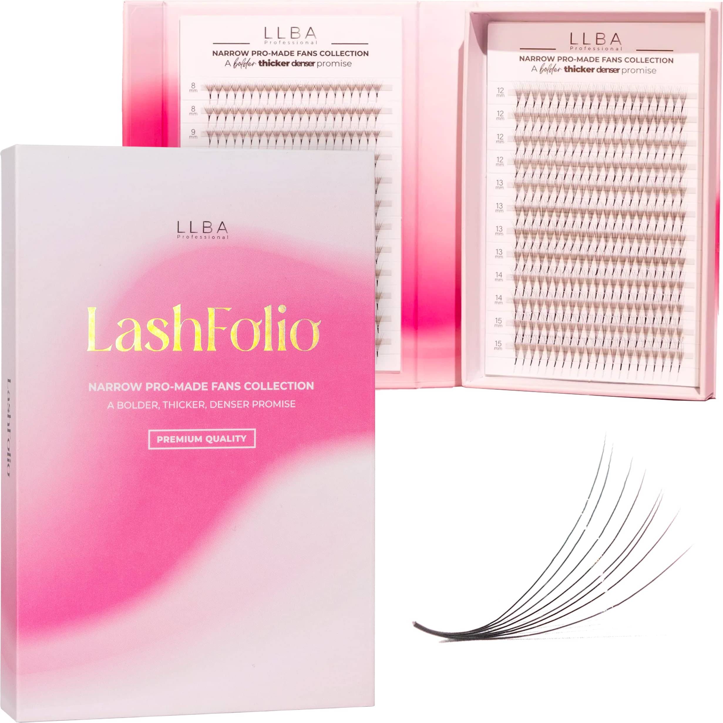 LLBA LashFolio Narrow Promade Fans - Multi