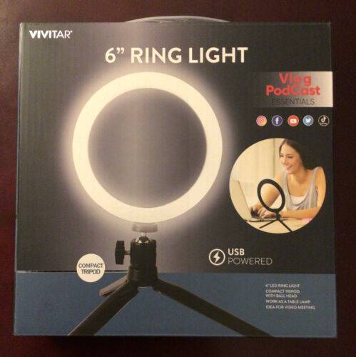 Ring light photography Vivitar 6 Inch LED Ring Light