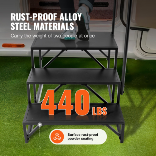 3 step ladder VEVOR 3-Step RV Steps