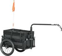Homcom Bicycle Trailer with Foldable Storage Box