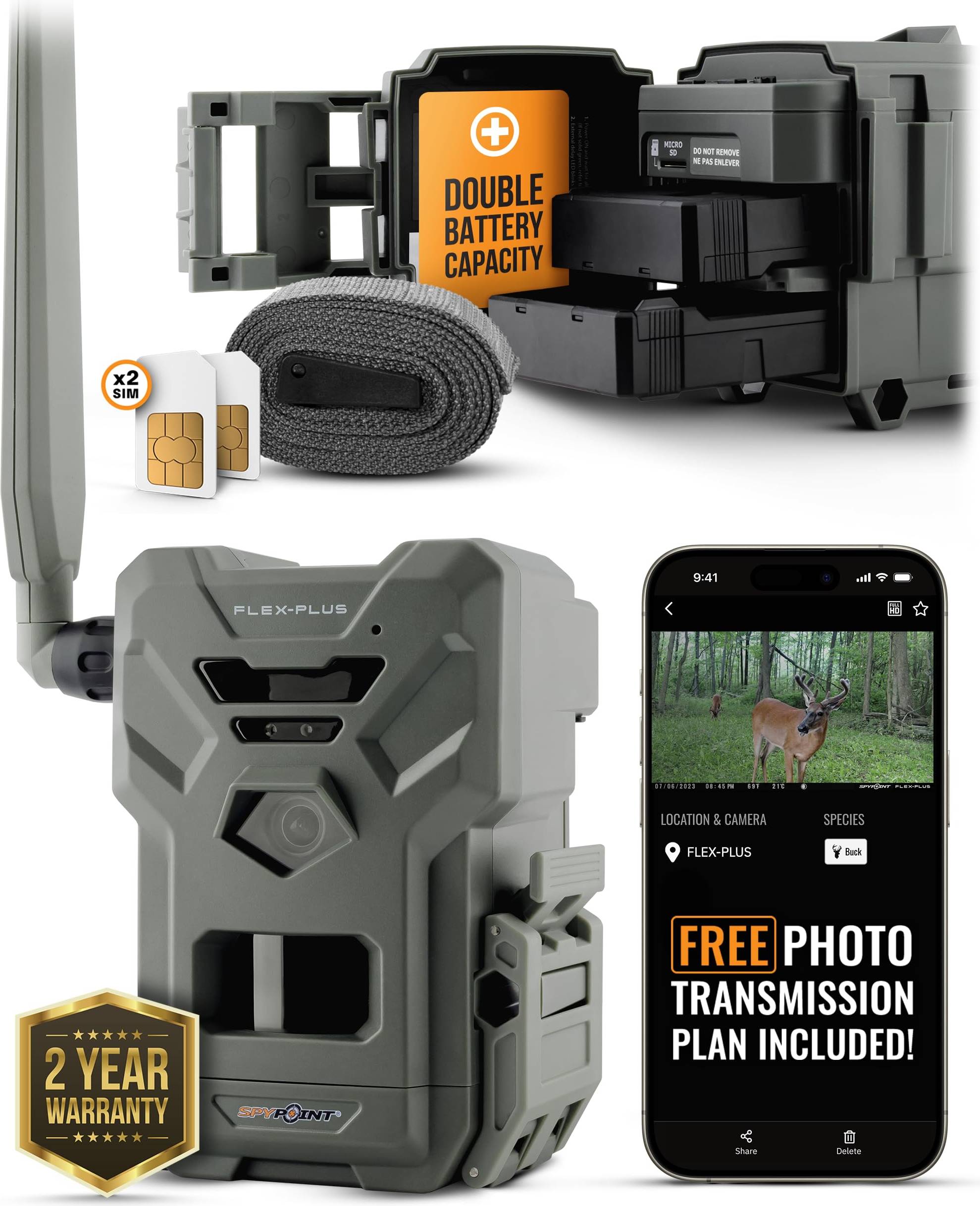 Flex-Plus Cellular Trail Camera 36MP