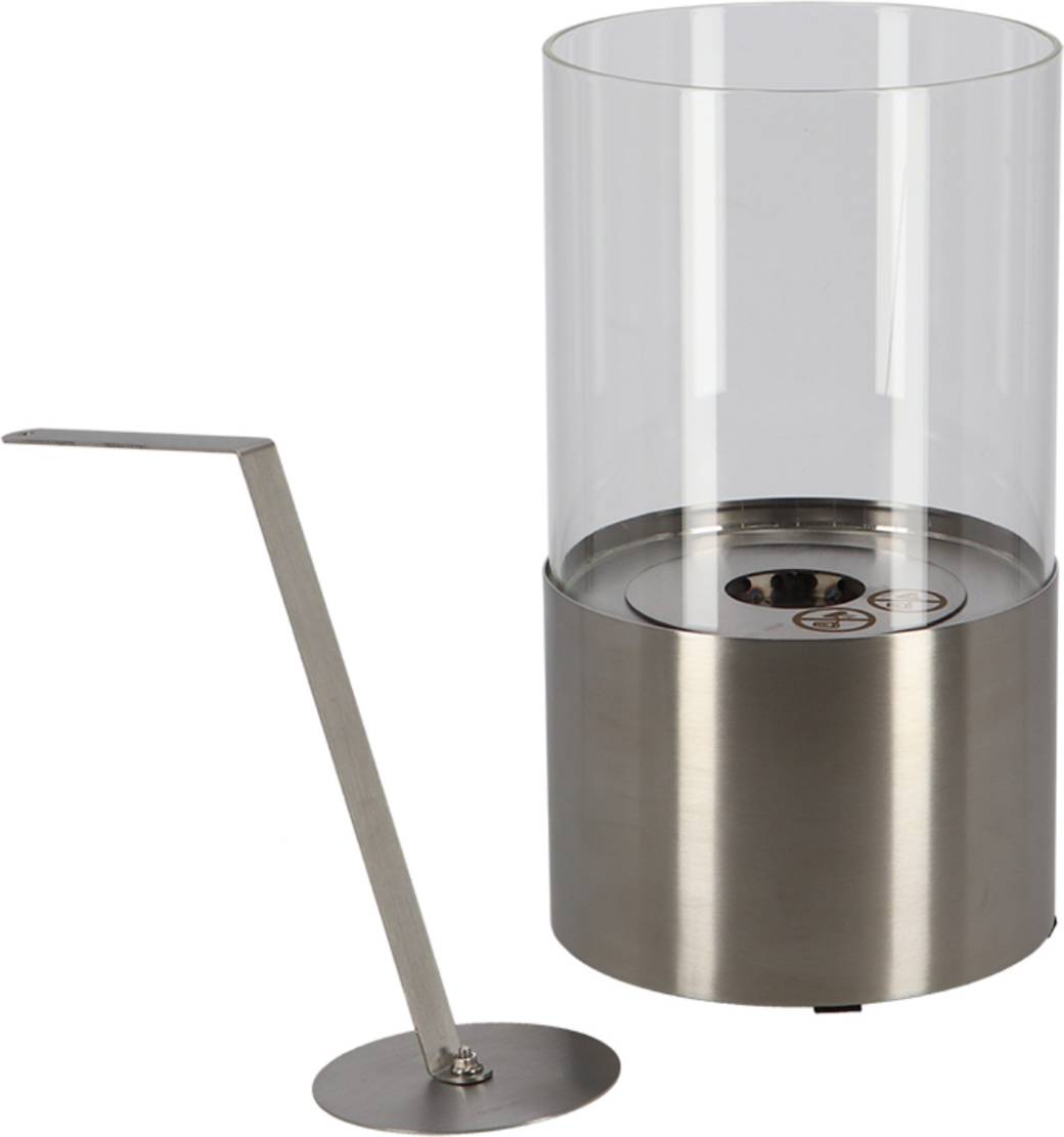 Esschert Design Fallen Fruits Round Stainless Steel Bioethanol Table Fire