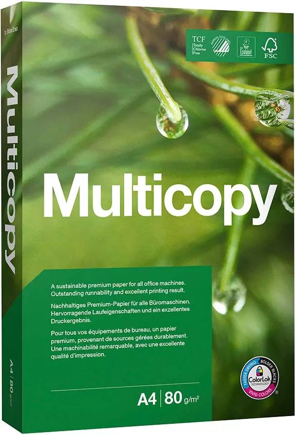 MultiCopy A4 Multifunctional Copy Paper 80g/m² 500Stk.