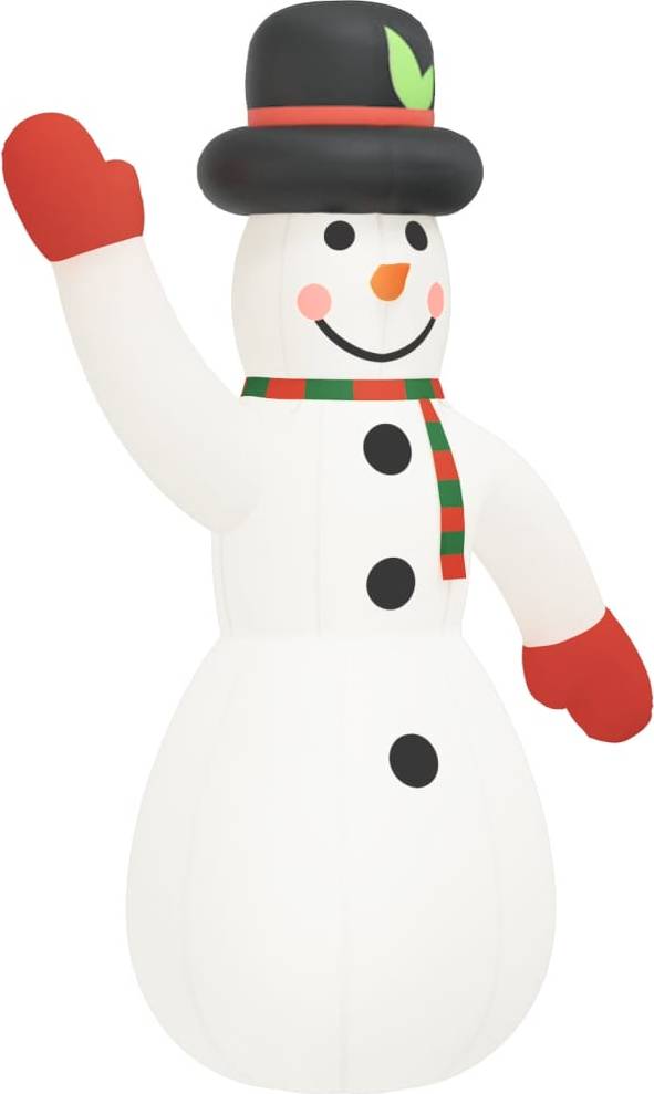 vidaXL Inflatable Decorations Snowman with LEDs 805cm
