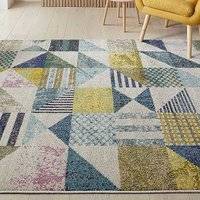 Concept Looms Carnaval Geo Light Rug Multi Multicolour