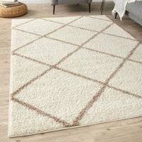 THE RUGS Diamond Design Rug 200cm x 290cm Beige