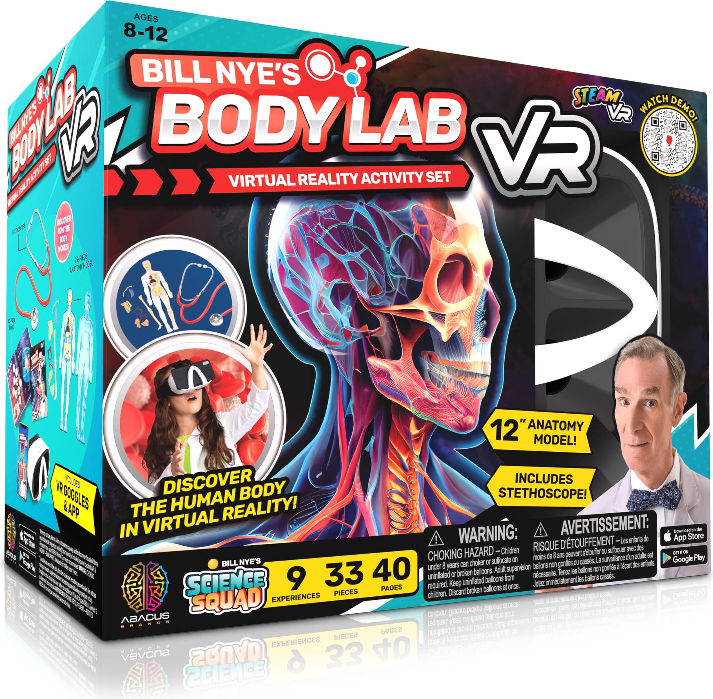 Abacus Body Lab VR Virtual Reality Kids Science Kit