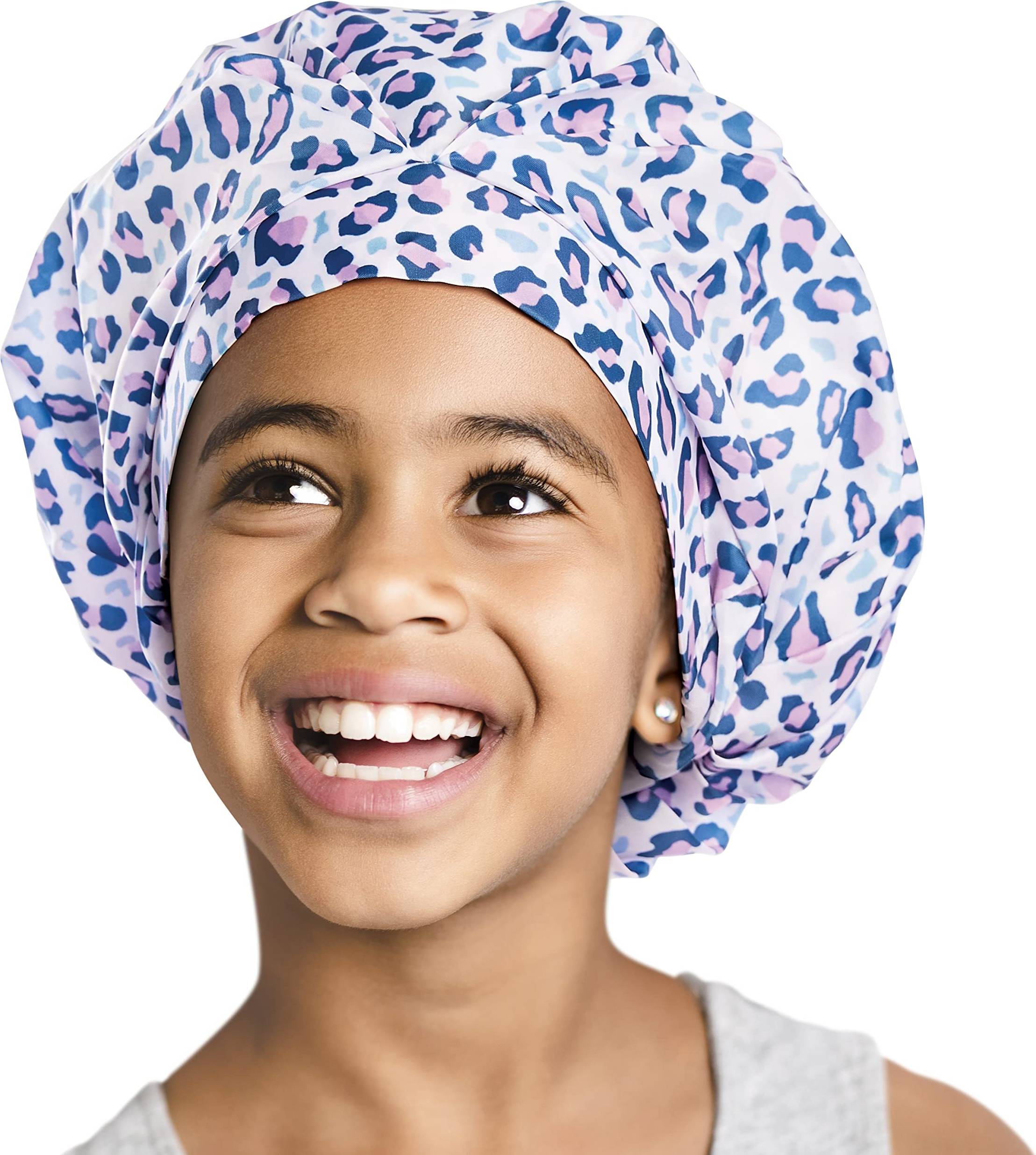 Reusable Waterproof Shower Cap Leopard
