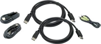 IOGEAR 6ft Dual View DisplayPort Cable Kit
