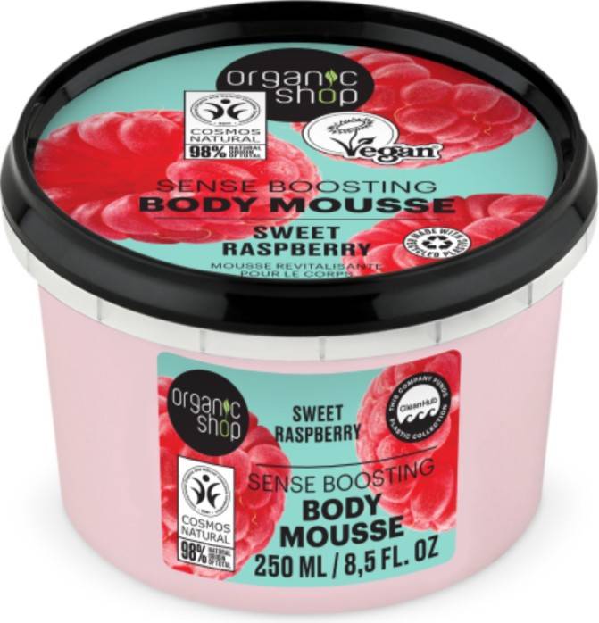 Organic Shop Body Mousse Sweet Raspberry 250 ml 250ml