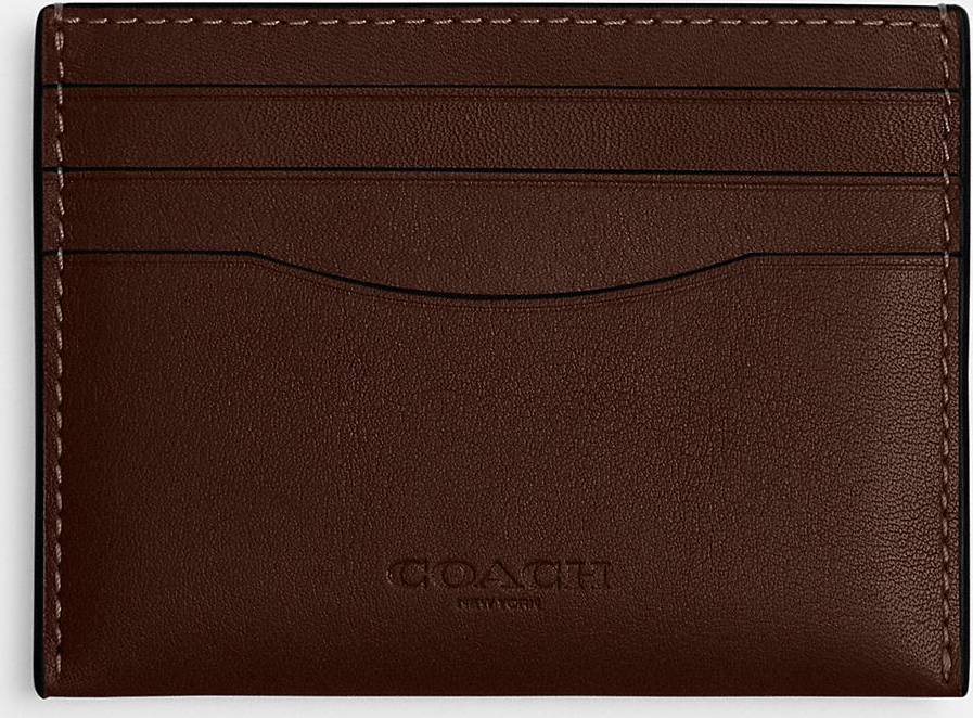 Coach Flat Card Case - Maple