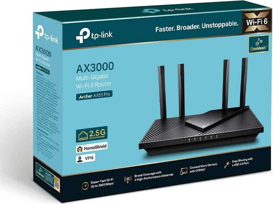 TP-Link Archer AX55 Pro WiFi 6 Router