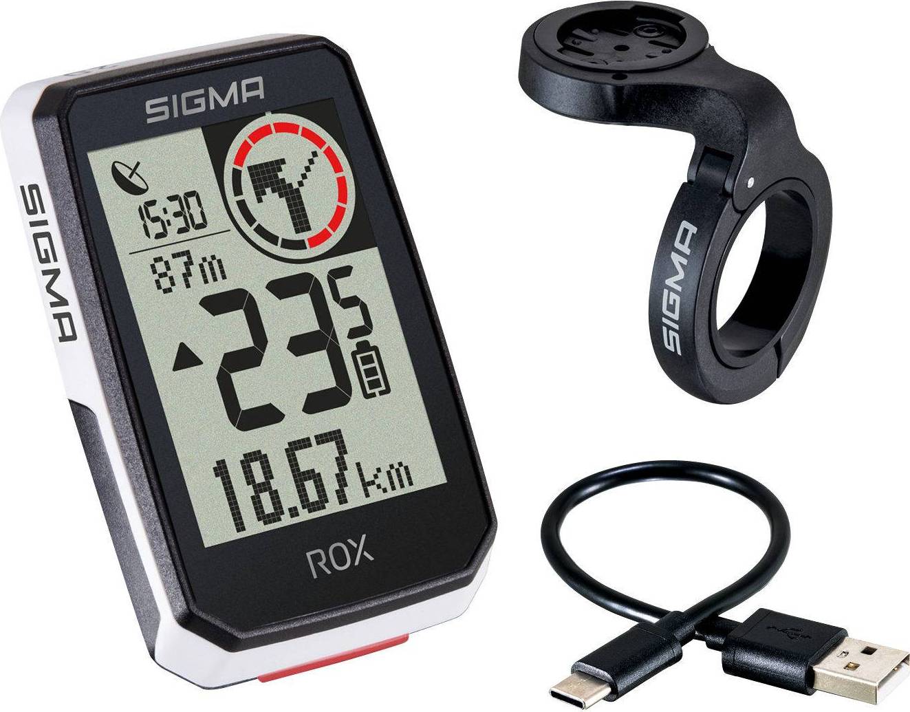 Sigma rox SIGMA SPORT ROX 2.0 Top Mount Set Wireless Bike Computer