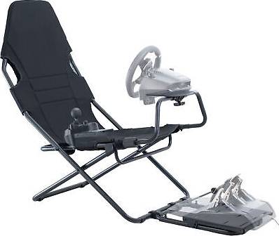 Racing simulator seat Vivo Black Folding Racing Simulator Cockpit