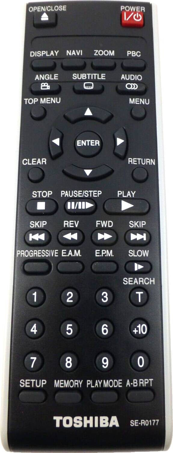 Toshiba DVD Remote Control Se-R0177