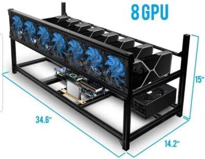 KC-8GPU Open Air Case