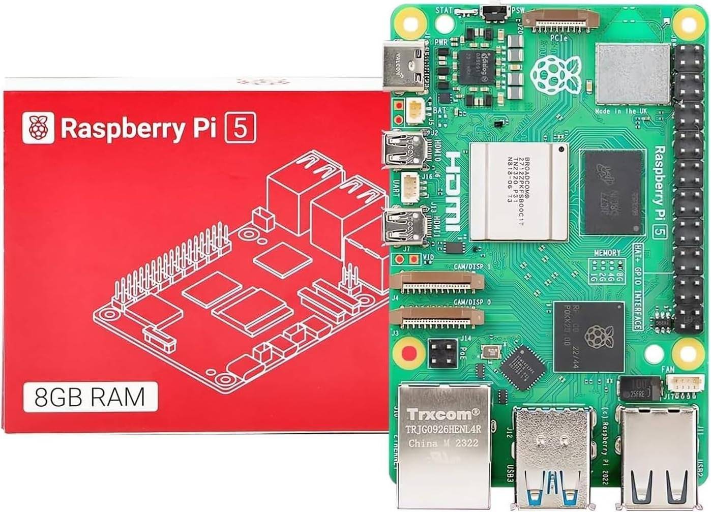AAAWAVE Raspberry Pi 5 Single Board 8 GB